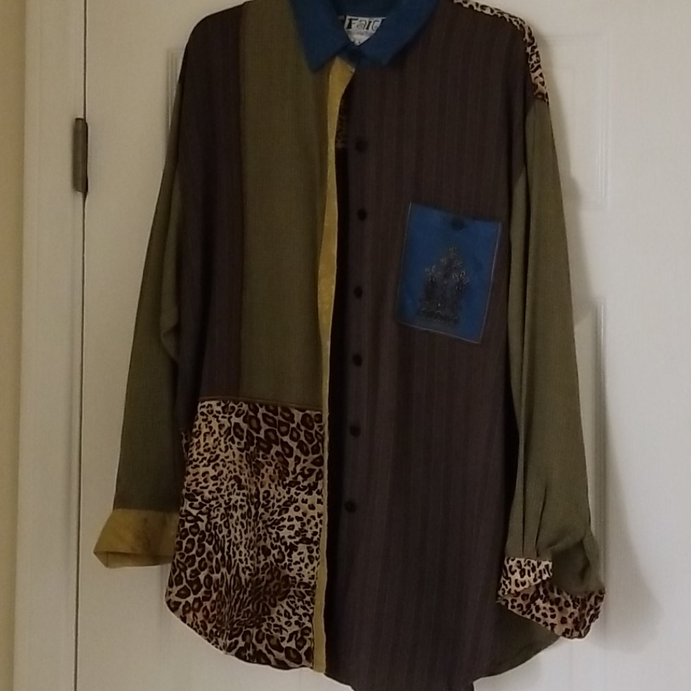 Animal Print Long Sleeve Top